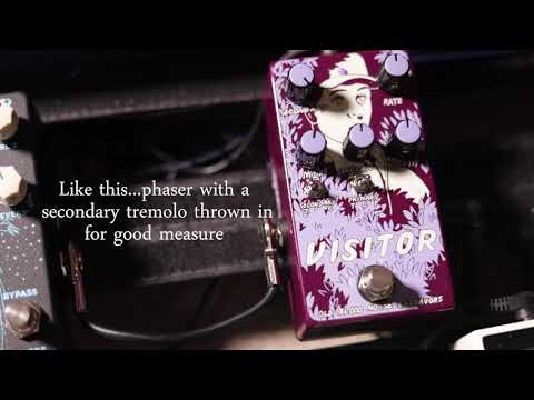 How to use the new Visitor Pedal from Old Blood Noise Endeavours : Chorus, Phaser and Tremolo