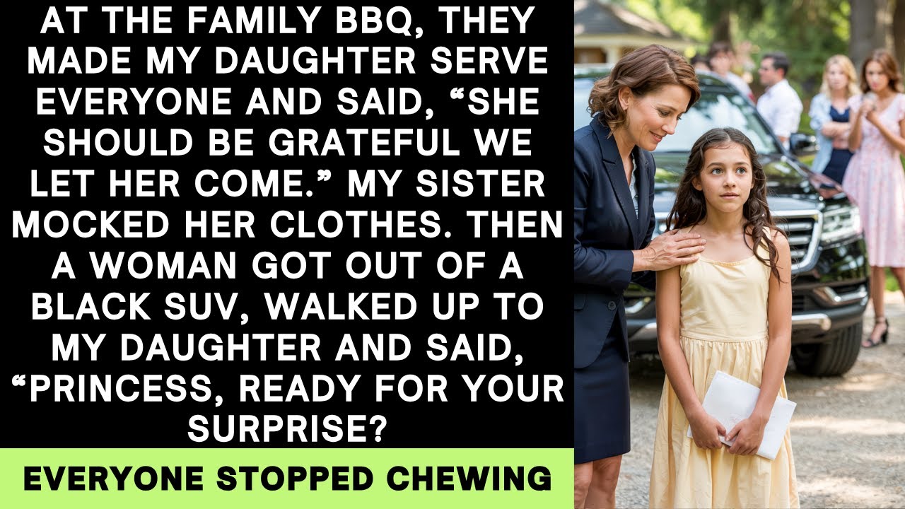 They Mocked My Daughter at a Family BBQ—Then a Black SUV Pulled Up and Changed Everything