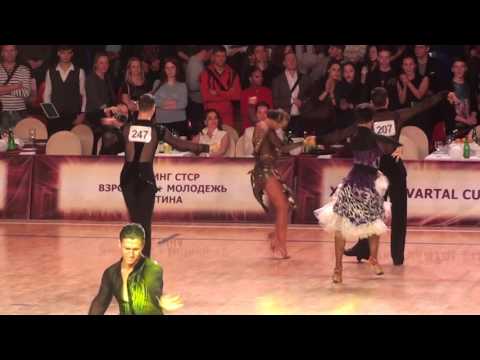 Latin Kvartal Cup 2017 World Open Latin 1/4 Jive Roman Shatrov - Alexandra Kurmanova