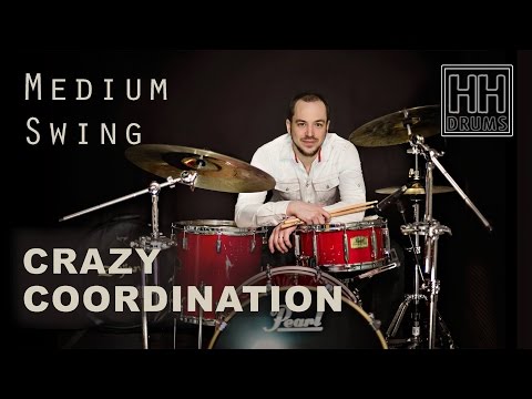 Drum Lesson # 14 - Medium Swing - Crazy Coordination - Better Drums - Drum Instruction