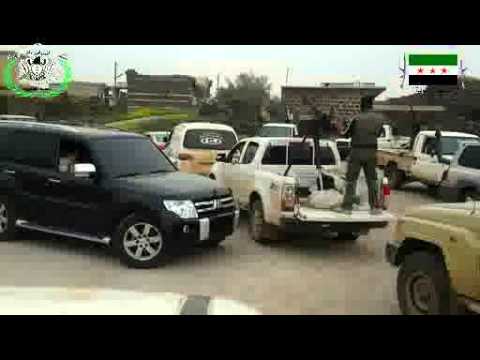 توجه عناصر فرقة المغاوير الأولى الى مدينة بصرى الشام في ريف درعا