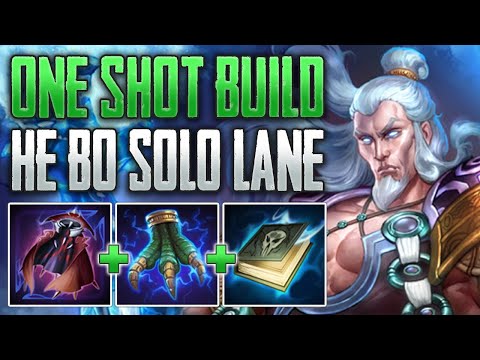 THIS BUILD HITS SO HARD! He Bo Solo Gameplay (SMITE Conquest)