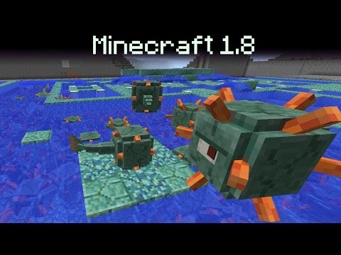 stormfrenzy - Minecraft 1.8 - Ocean Monument, Sponges, Guardian Mob, Prismarine Blocks, Terrain Tweaks