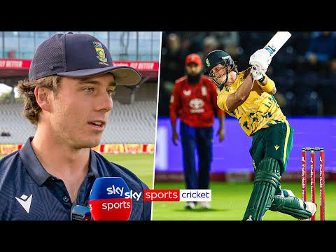 Dewald Brevis reacts to becoming the MOST expensive player in SA20 history 🇿🇦💰