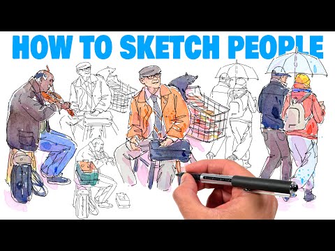 How to sketch PEOPLE quickly & accurately!
