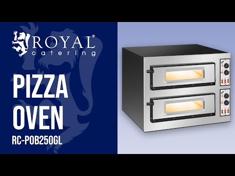 video - Cuptor pentru pizza - 2 camere - 2 x Ø 45 cm