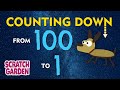 The Counting Down from 100 Song | Counting Songs | Scratch Garden
