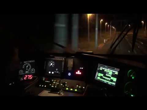 Badania dynamiczne rozjazdów na stacji Strzałki 275 km/h Cabview Pendolino ED250 test