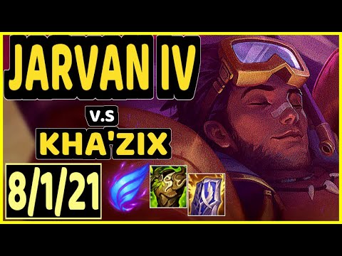 ANDA (JARVAN IV) vs KHA'ZIX - 8/1/21 KDA JUNGLE CHALLENGER GAMEPLAY - NA