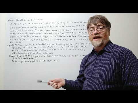 English Tutor Nick P Noun Phrase (25) Nut Case