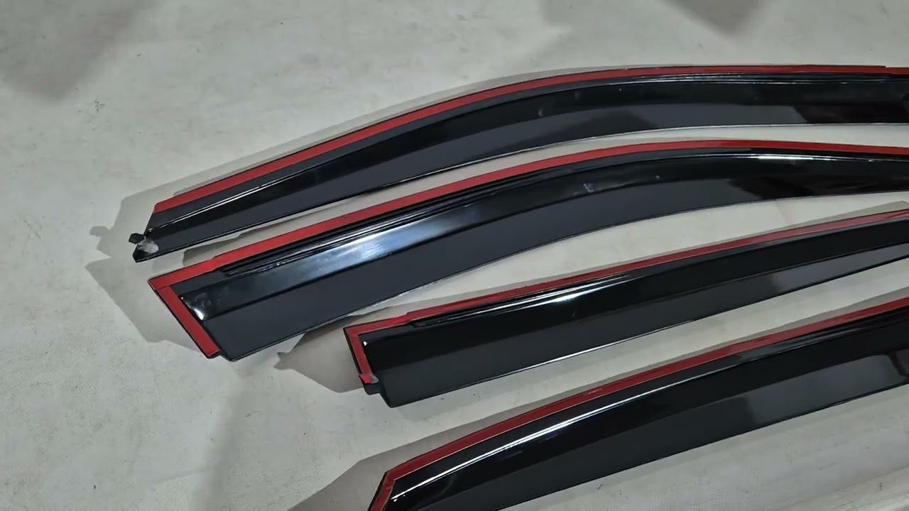 Вітровики з хромованим молдингом Niken Luxury (4 шт) Video 1