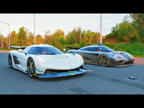 Koenigsegg Jesko vs Koenigsegg One:1 | Forza Horizon 4 Drag Race