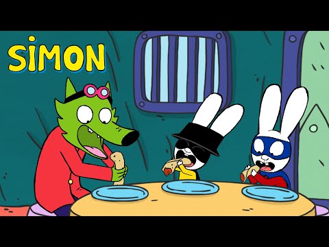 😂 Grandma Wolf Saves the Day (with Pancakes!) 🥞👵 | Simon | Full episodes Compilation 1hr