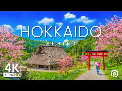 Hokkaido In Spring 4K – Relaxing Music With Beautiful Natural Landscape