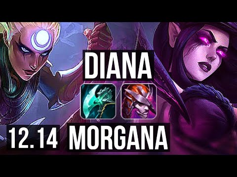 DIANA vs MORGANA (MID) | 3.0M mastery, 9/2/8, 700+ games | EUW Diamond | 12.14