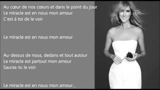 Le Miracle - Céline Dion - Lyrics