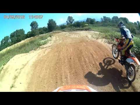 Motocross training Ptolemaida track with KTM SX-F 250 x2 funny crash