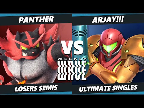 Weekly Wave 27 Losers Semis - Panther (Incineroar, Falco) Vs. ARJAY!!! (Captain Falcon) SSBU Ultimat