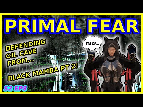 DEFENDING OUR OIL CAVE FROM BLACK MAMBA! PT 2 ARK PVP PRIMAL FEAR S2 EP8