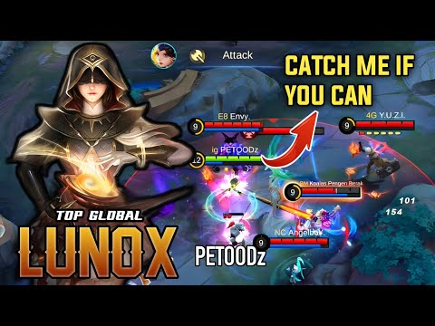 Unkillable Lunox Jungle!! Gameplay by Top 1 Global Lunox PETOODz - Mobile Legends.