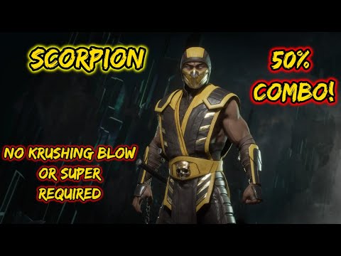 Easy 50% Combo With Scorpion Mortal Kombat 11