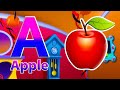 Phonics Song 2 With TWO Words In 3D ABC Alphabet Songs A For Apple Music Sounds For Kids 136