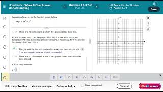 Graphing a Cubic Function in MyLab