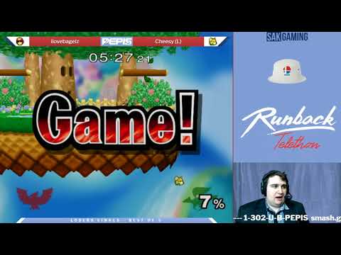 The Smash Lab 132 (Pepis Telethon) Grand Finals - ilovebagelz (Falcon/Luigi) vs Cheesy (Marth/Fox)