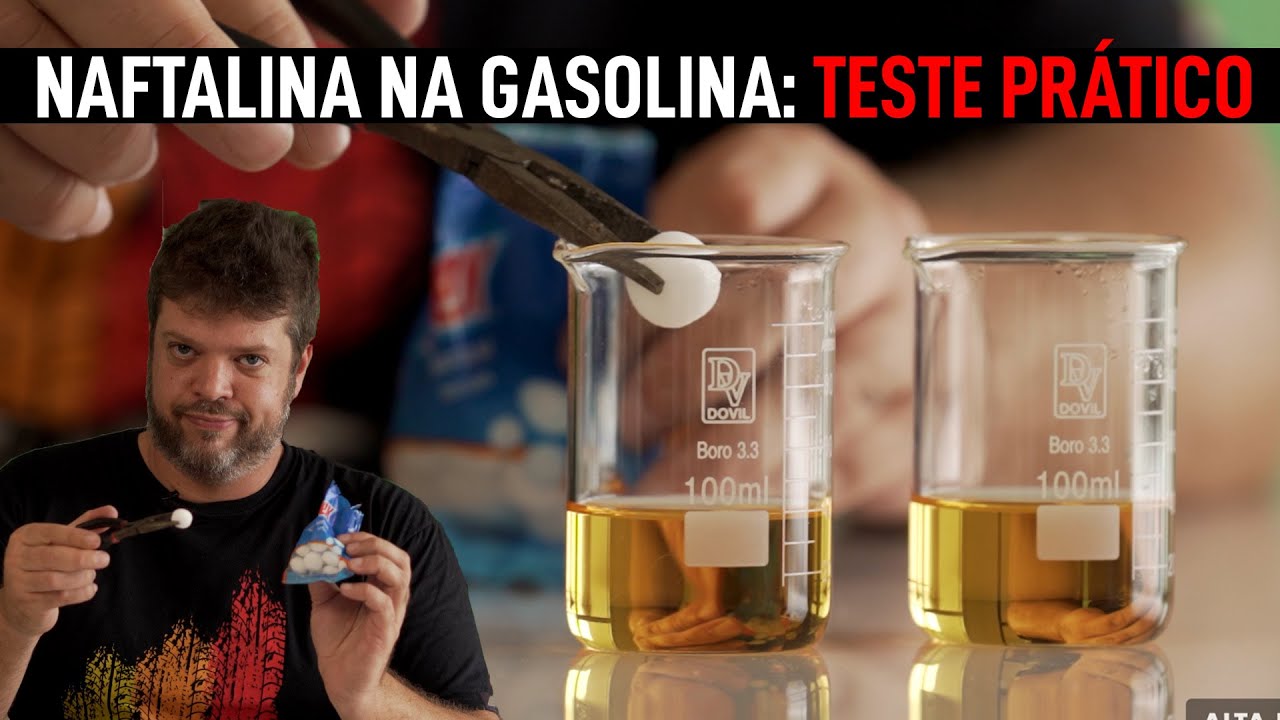 TESTE PRÁTICO: NAFTALINA NA GASOLINA. Dá certo? - Alta RPM