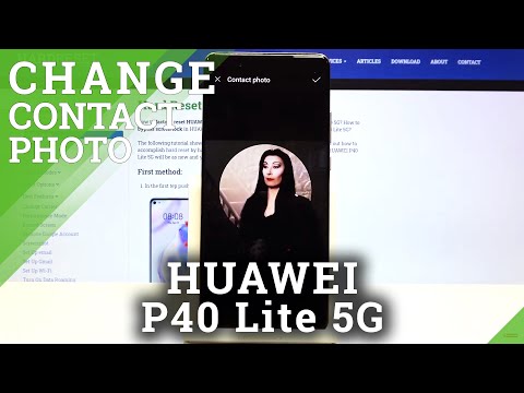 How to Add Photo to Contact in Huawei P40 Lite 5G - Contacts Customization