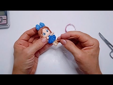 Como Fazer Bonequinha De Biscuit (Apliques Para Laços)