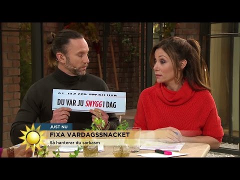 Vad är skillnaden på sarkasm och ironi? - Nyhetsmorgon (TV4)