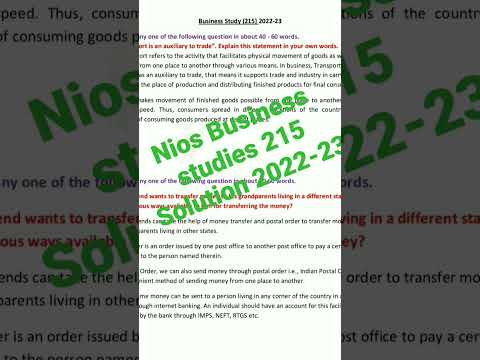 12th senior secondary nios submission of solved assignment 2...