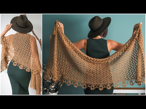Easy, Step-by-Step Instructions to Crochet the Elegant Sweet Pea Shawl!