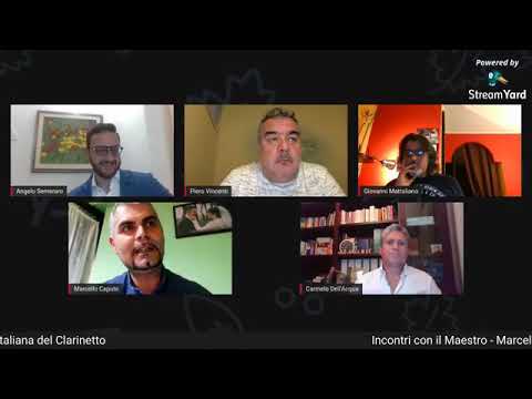 INCONTRI CON IL MAESTRO: M.Caputo, C.Dell'Acqua, G.Mattaliano - ClarinetOnline 19 giugno 2020