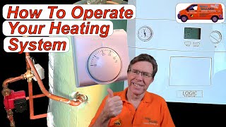 How to use Your Central Heating Controls, Boiler Settings, Hot Water Temperature, Room Thermostat