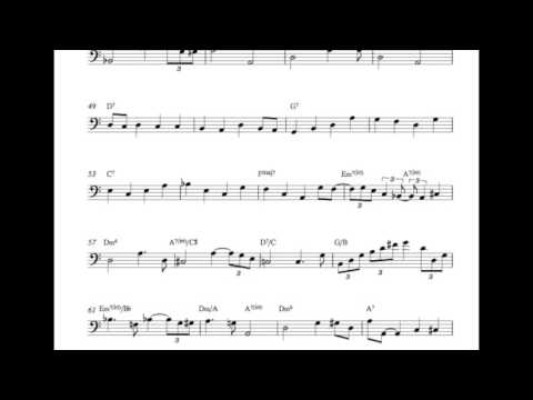 no moon at all Bass Transcription - Larry Grenadier with Brad Mehldau on Day is Done