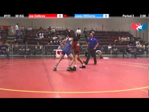 FILAJRGR: 60 KG: Joe DeNova (USOEC/NYAC) vs. Jessy Williams (USOEC)