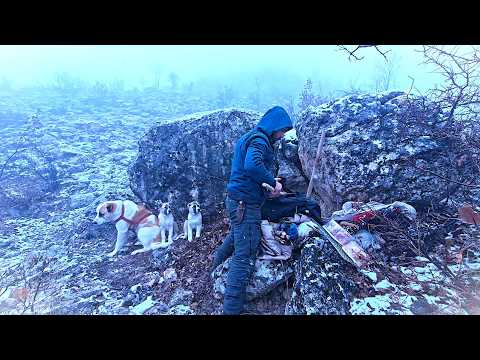 Allein in einem brutalen Schneesturm mit meinen Hunden | Überleben im unterirdischen Winter (ASMR)