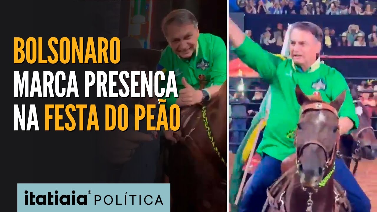 BOLSONARO MARCA PRESENÇA NA FESTA DO PEÃO AO LADO DE TARCÍSIO DE FREITAS, EM AMERICANA (SP)
