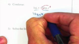 Algebra 2 Chapter 7 Practice Test Question #1-8