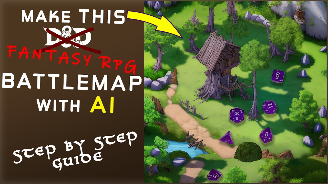 Generate a fantasy isometric battlemap with AI - Walkthrough - VTT/TTRPG
