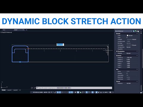 Dynamic Block Stretch | AutoCAD Dynamic Blocks