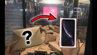WON iPhone XR from MYSTERY BOX Claw Machine! | JOYSTICK