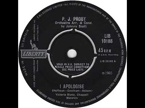 UK New Entry 1965 (49) P.J. Proby - I Apologise