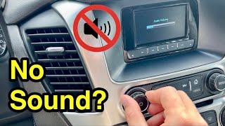 How to fix sound issue on Chevy Tahoe PPV SSV