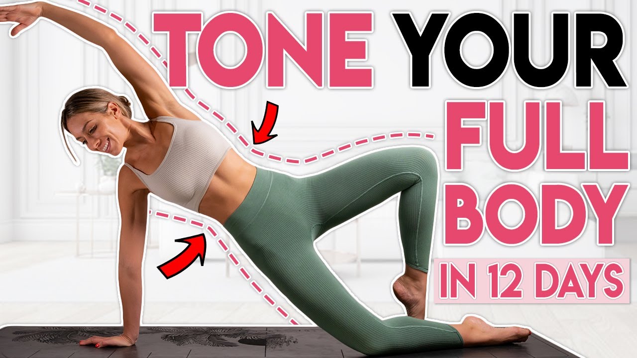 TONE YOUR FULL BODY 🔥 Sculpt Pilates Body Exercises | 12 min Workout