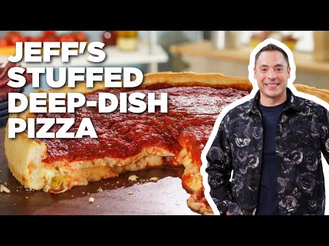 Jeff Mauro's Authentic Chicago-Style Stuffed Deep-Dish Pizza 🍕 | The Kitchen | Food Network