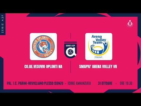 CO.GE.VESUVIO OPLONTI NA - SMAPIU' ARENA VOLLEY VR | 3ª GIORNATA | A3F