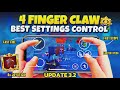 4 Finger Control Claw Pubg Mobile | Best 4 Finger Settings 😱 | Zero Recoil Sensitivity & Codes🔥💯